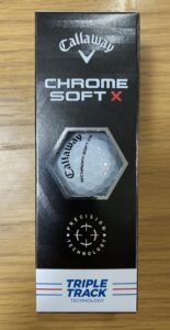 キャロウェイ CHROME SOFT X ボール (2022) スリーブ箱